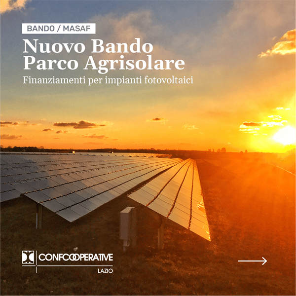 Nuovo bando "Parco agrisolare"