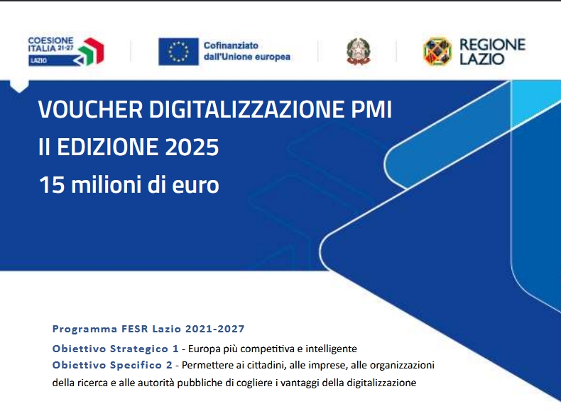 Bando Voucher Digitalizzazione Regione Lazio